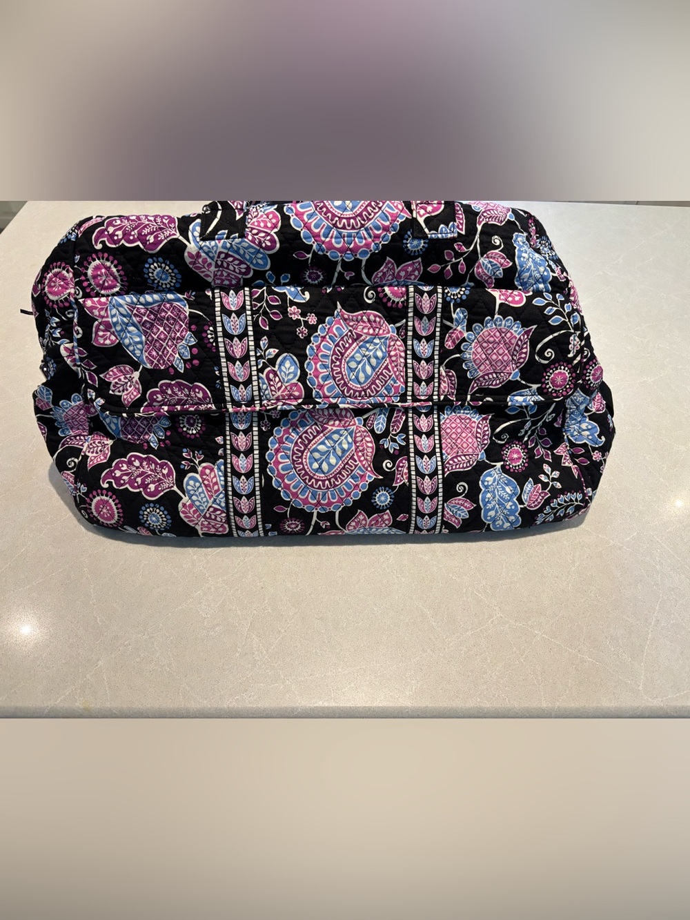 Vera Bradley Alpine Floral Grand Weekender Travel Bag Large Quilted Duffle 21"